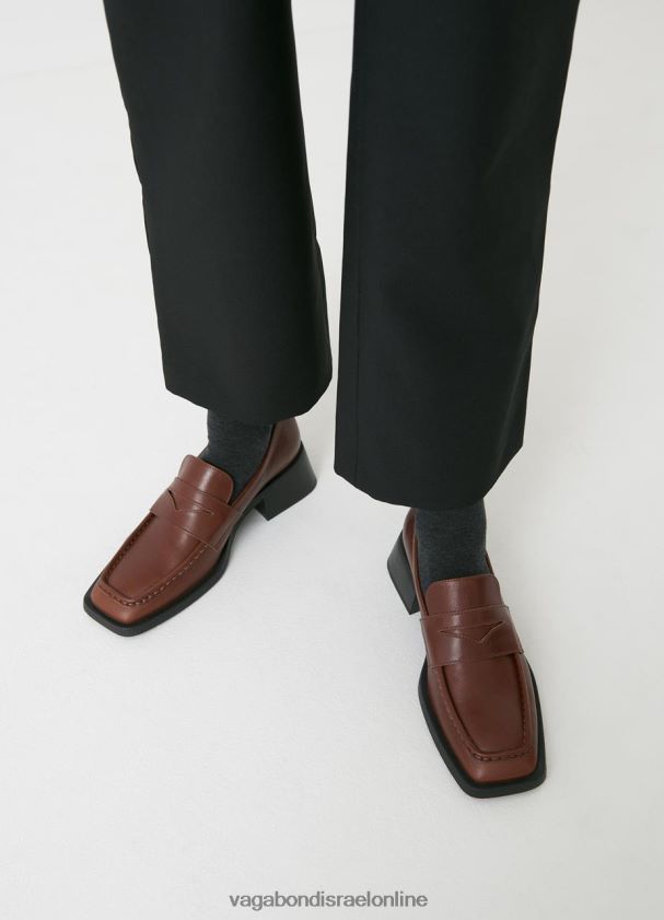 Vagabond עור חום נשים לופר בלנקה 4NN08F141 הַנעָלָה