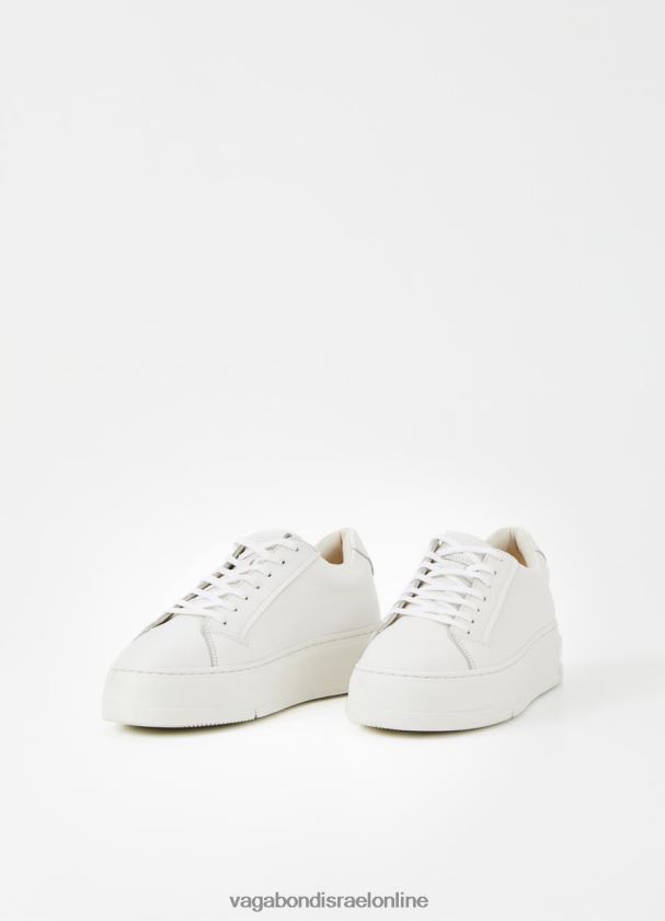 Vagabond עור לבן נשים נעלי ספורט של ג'ודי 4NN08F170 הַנעָלָה