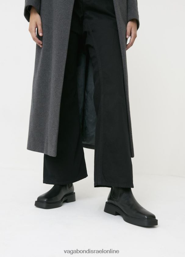 Vagabond עור שחור נשים מגפי ג'יליאן 4NN08F203 הַנעָלָה