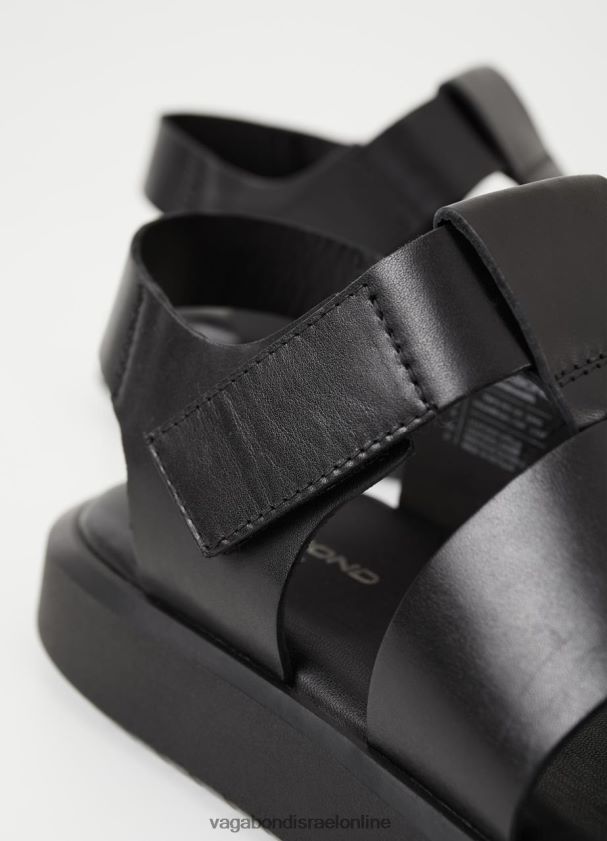 Vagabond עור שחור גברים סנדלי נייט 4NN08F293 הַנעָלָה