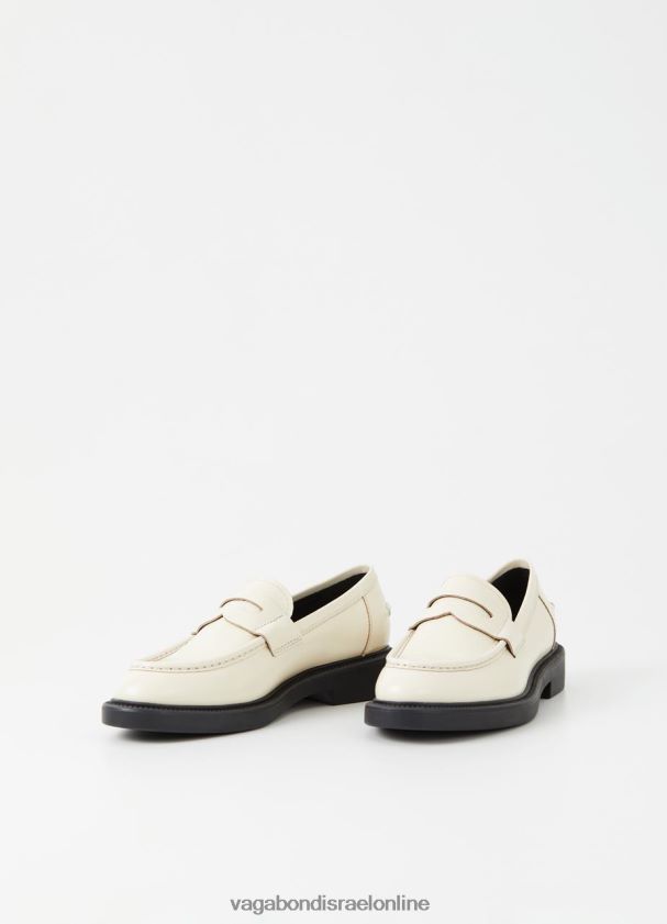 Vagabond עור מלוטש אוף לבן נשים alex w loafer 4NN08F138 הַנעָלָה
