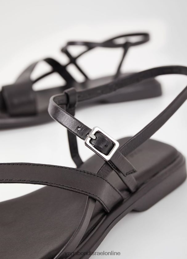 Vagabond עור שחור נשים סנדלי izzy 4NN08F91 הַנעָלָה